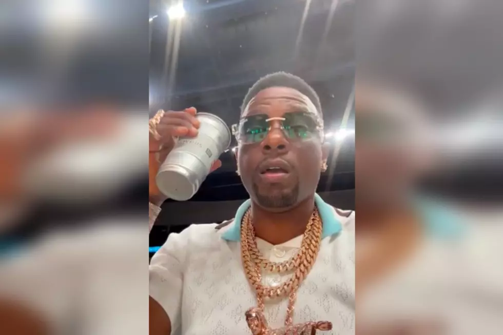 Boosie BadAzz&#8217;s Massive Jesus Piece Draws Criticism From Woman at Basketball Game